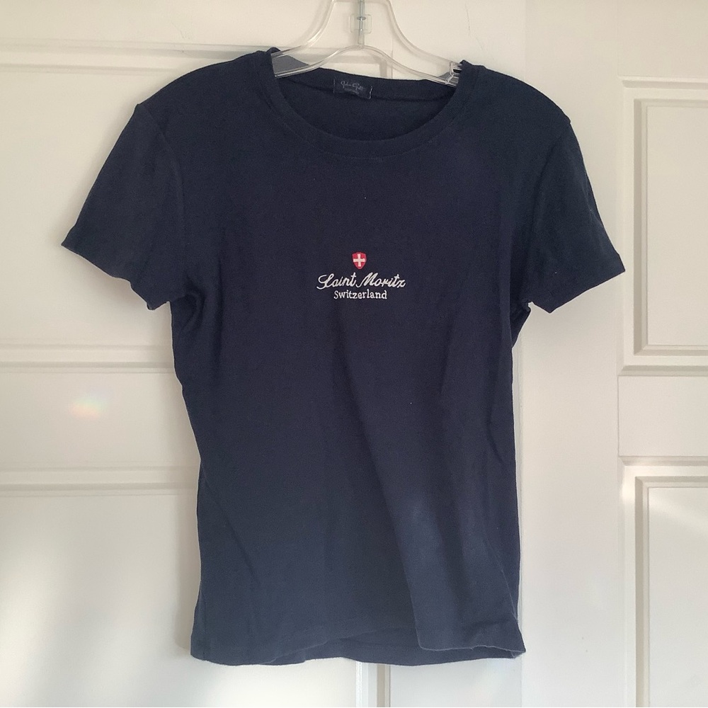 Brandy Melville Saint Moritz Switzerland Baby Tee (John Galt)